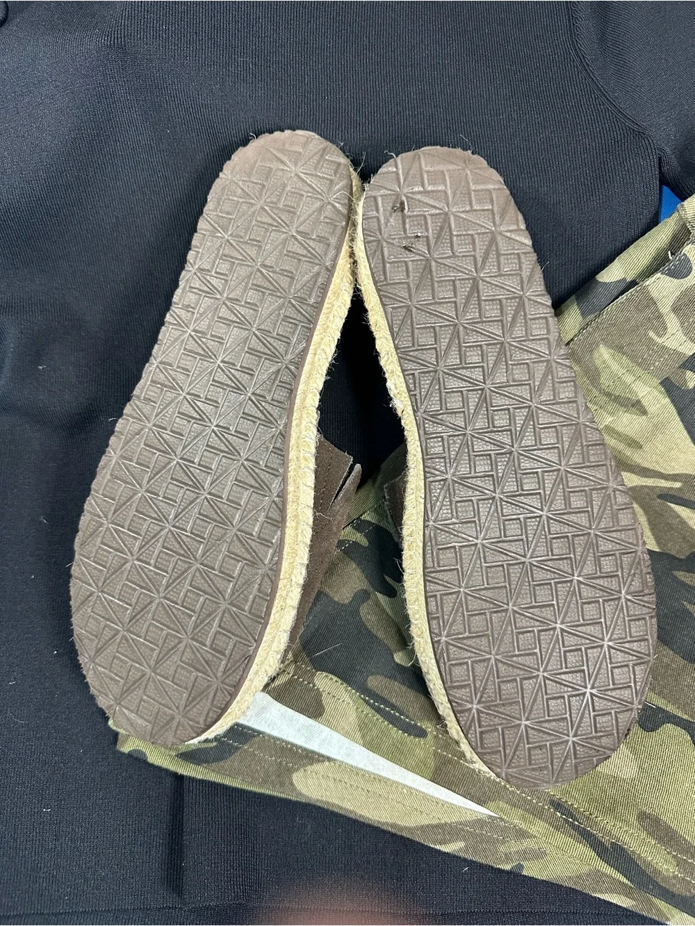 Haute Hippie North Suede Espadrille Slide Sandals Brown Size 9M EUC